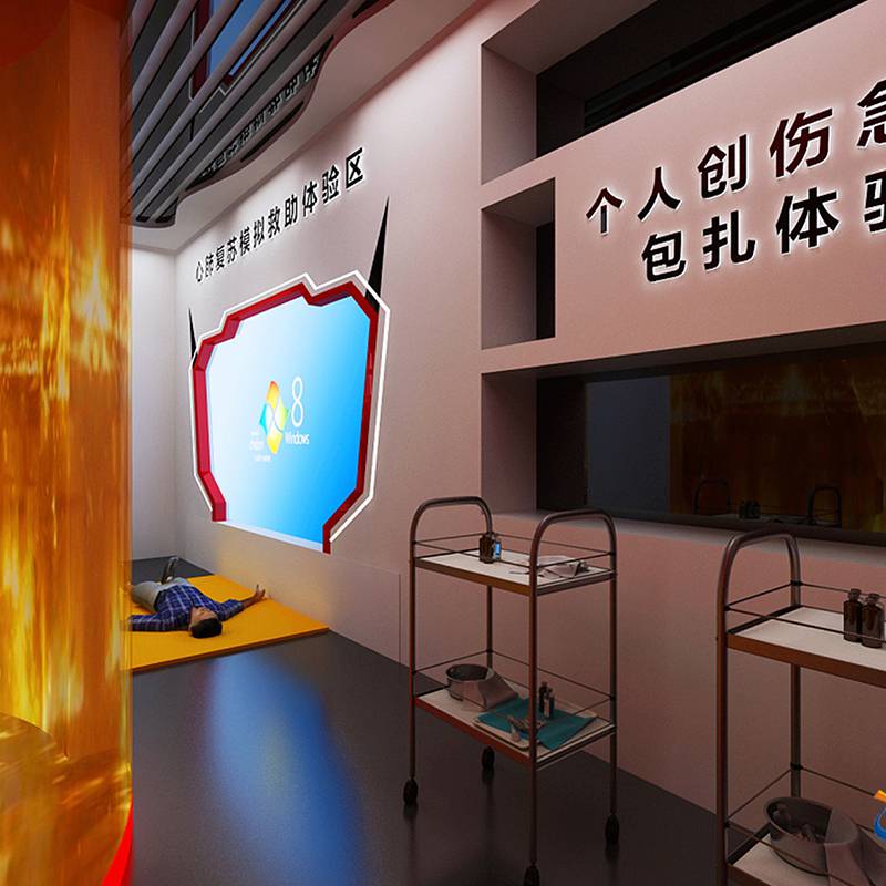 趣味性防空防災(zāi)電子設(shè)備與多媒體互動人防民防展廳設(shè)計 計算機軟硬件的創(chuàng)新融合